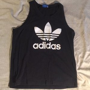 Adidas black and white old school logo Men’s large